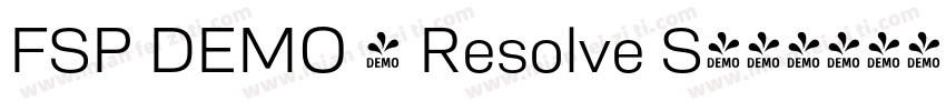 FSP DEMO - Resolve S字体转换